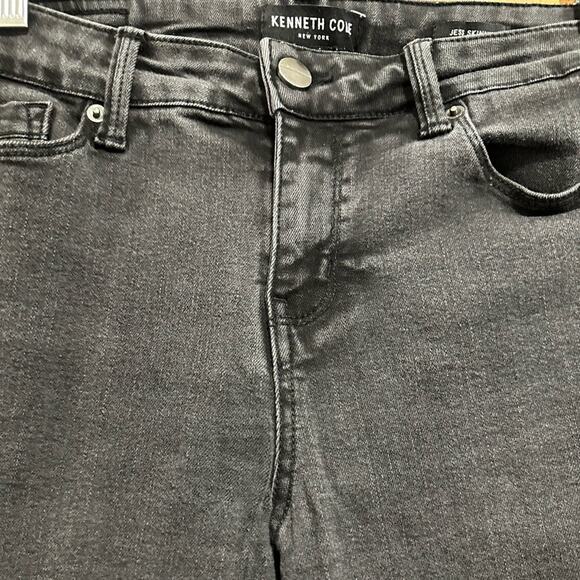 Kenneth Cole Jess Skinny Black Ankle Jeans Size 6 - Picture 6 of 6